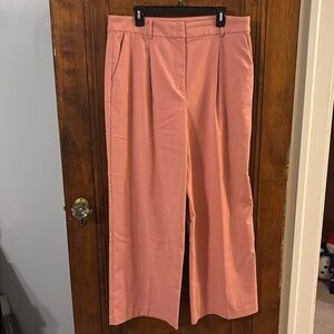 LOFT Pink Wide Leg Pants